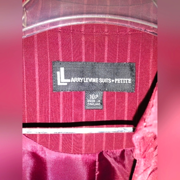 BRAND NEW Larry Levine Suits Pinstripe Shirt-Style Blazer - Picture 3 of 6